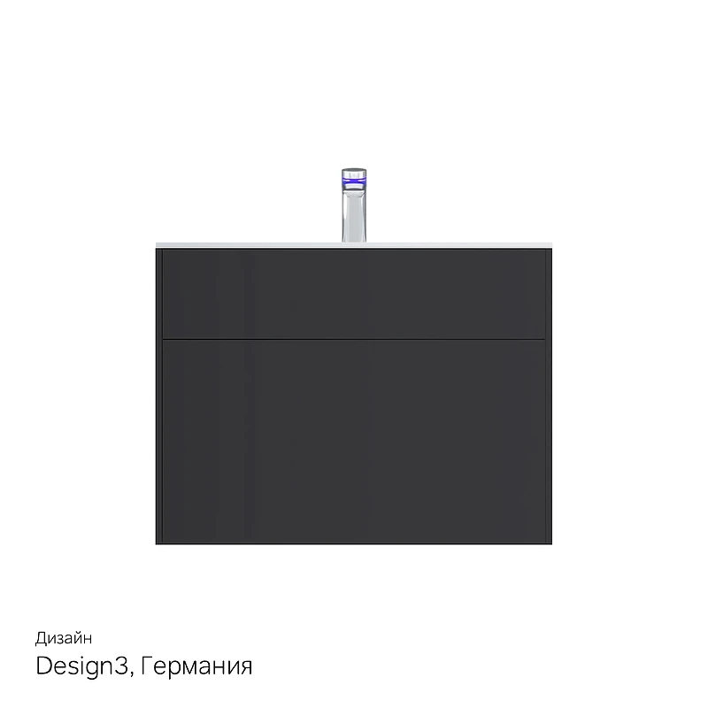 Тумба под раковину AM.PM Inspire V2.0 80 M50AFHX0803GM подвесная Графит МДФ / ЛДСП