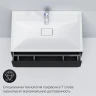 Тумба под раковину AM.PM Inspire V2.0 80 M50AFHX0803GM подвесная Графит МДФ / ЛДСП