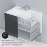 Тумба под раковину AM.PM Inspire V2.0 80 M50AFHX0803GM подвесная Графит МДФ / ЛДСП