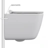 Унитаз Berges Quattro S 082149 подвесной с сиденьем Микролифт фарфор подвесной