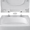 Унитаз Berges Quattro S 082149 подвесной с сиденьем Микролифт фарфор подвесной