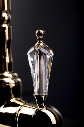 Смеситель для ванны Boheme Crystal 293-CRST Золото латунь на стену