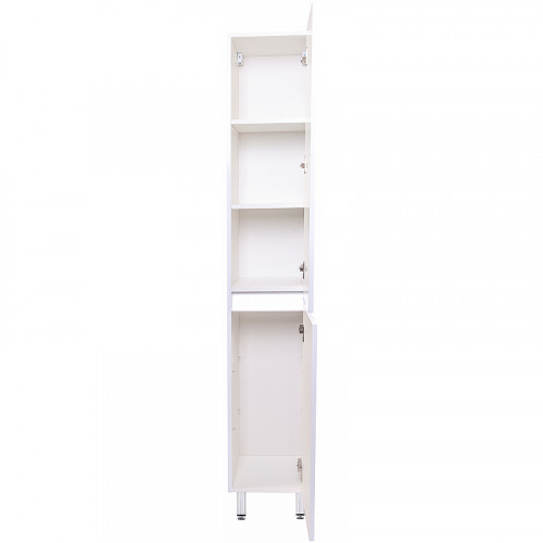 Шкаф пенал Style Line Даллас Люкс Plus 30 СС-00002427 Белый МДФ / ЛДСП