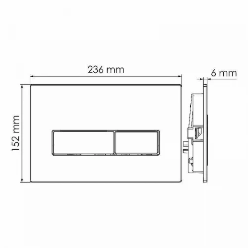 Инсталляция WasserKRAFT Vils 56TLT.010.ME.PG03 для унитаза с клавишей смыва Золото глянцевое