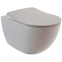 Унитаз Creavit Free FE322-11CG00E-0000 подвесной Холодный серый матовый без сиденья фарфор подвесной
