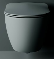 Унитаз Creavit Free FE322-11CG00E-0000 подвесной Холодный серый матовый без сиденья фарфор подвесной