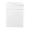 Тумба с раковиной Azario Эстима 40 L CS00094576 подвесная цвет Белый