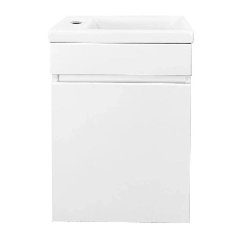 Тумба с раковиной Azario Эстима 40 L CS00094576 подвесная цвет Белый