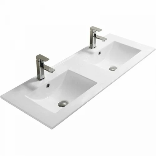 Тумба c раковиной SanVit Лира 120 klira2120W в цвете Ral подвесная Белая глянцевая МДФ / ЛДСП