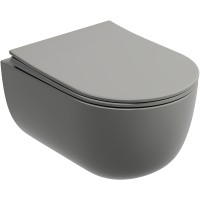 Унитаз Ceramicanova Modena Rimless CN6063MH подвесной Антрацит матовый с сиденьем Микролифт фарфор подвесной