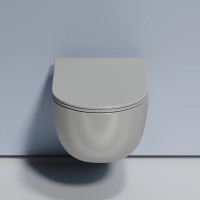Унитаз Ceramicanova Modena Rimless CN6063MH подвесной Антрацит матовый с сиденьем Микролифт фарфор подвесной