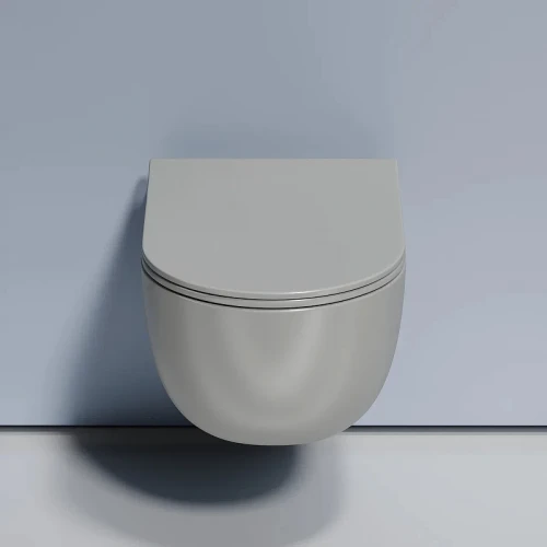 Унитаз Ceramicanova Modena Rimless CN6063MH подвесной Антрацит матовый с сиденьем Микролифт фарфор подвесной
