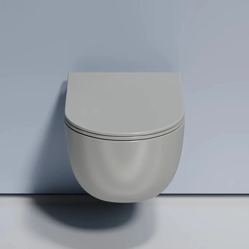 Унитаз Ceramicanova Modena Rimless CN6063MH подвесной Антрацит матовый с сиденьем Микролифт фарфор подвесной