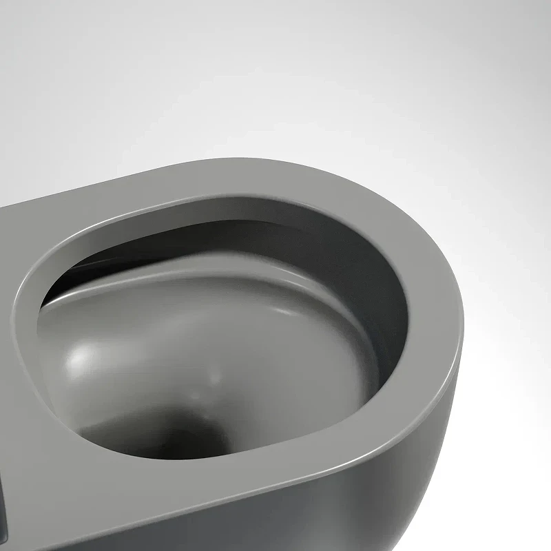 Унитаз Ceramicanova Modena Rimless CN6063MH подвесной Антрацит матовый с сиденьем Микролифт фарфор подвесной