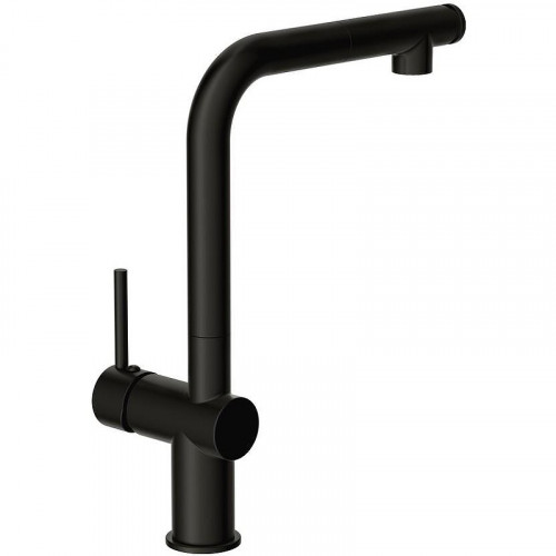 Смеситель для кухни Cersanit Flavis 68237 Черный матовый