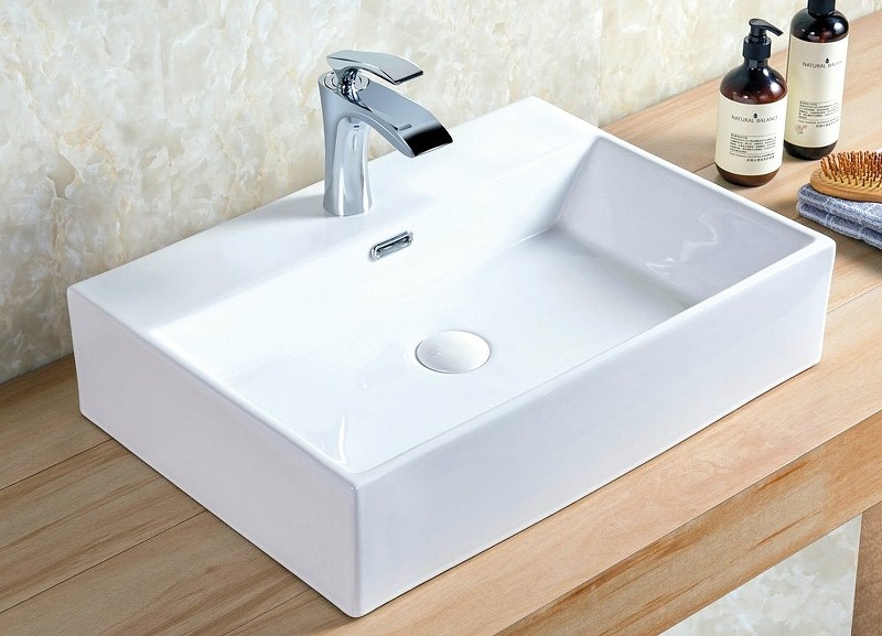 Раковина BelBagno 51 BB1340 Белая фаянс накладная