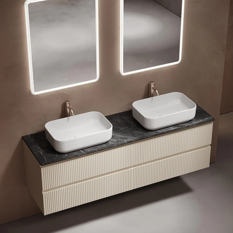 Столешница под раковину Sancos 160 TT160A1X Black Sky