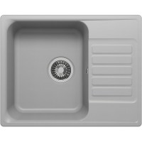 Кухонная мойка Reflection Prima 60 RF0460GR Серая искусственный камень (литьевой мрамор) встраиваемый