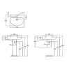 Раковина Ideal Standard Connect Arc 60 E7875MA Евробелая фарфор подвесная, полувстраиваемая
