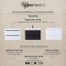 Тумба с раковиной Uperwood Tanos 80 29111020231 подвесная цвет Белый матовый Графит матовый