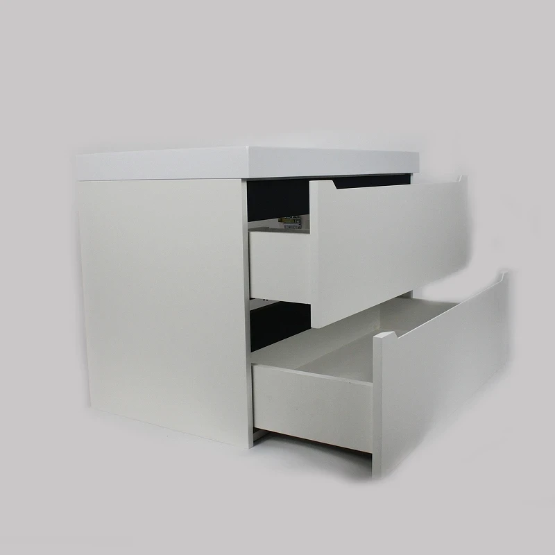Тумба с раковиной Uperwood Tanos 80 29111020231 подвесная цвет Белый матовый Графит матовый