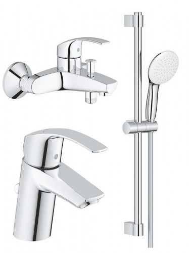 Комплект смесителей Grohe Eurosmart 129153 цвет Хром