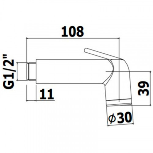 Гигиенический душ Paffoni Minorca ZDUP099CRAG Хром