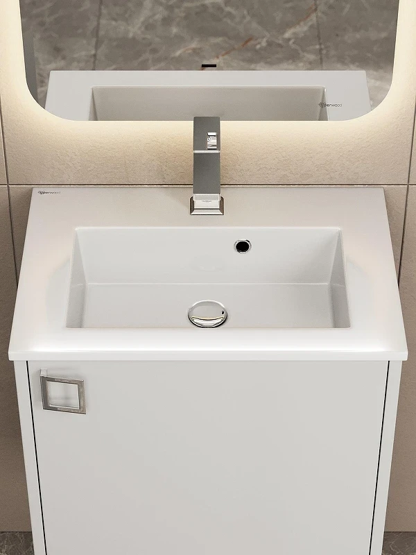 Раковина Uperwood Aurora 51 RAurora50wg цвет Белый глянцевый