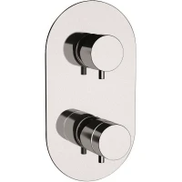 Смеситель для душа Remer Minimal Thermo NT937 с термостатом Хром латунь встраиваемый