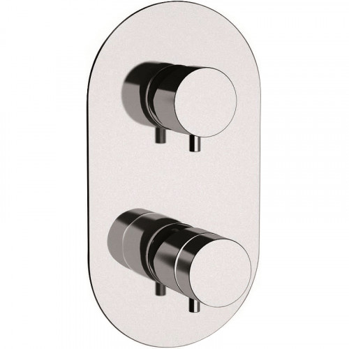 Смеситель для душа Remer Minimal Thermo NT937 с термостатом Хром латунь встраиваемый