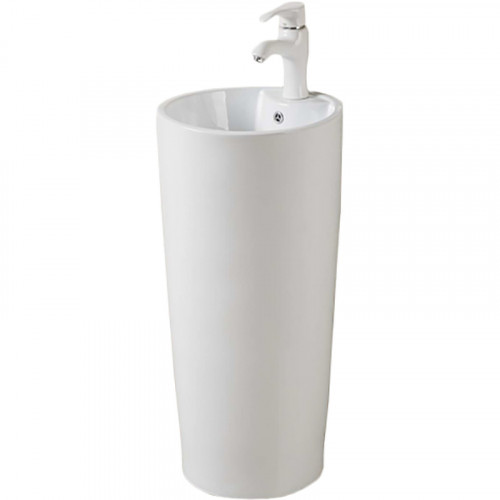 Раковина SantiLine 41 SL-4011 напольная Белая фаянс напольный