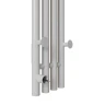 Электрический полотенцесушитель Mixline Moon 120х15 557161 с крючками цвет Белый матовый
