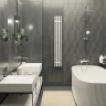 Электрический полотенцесушитель Mixline Moon 120х15 557161 с крючками цвет Белый матовый