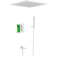 Душевая система Timo Petruma SX-5019/16SM с термостатом Белая матовая