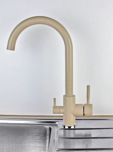 Смеситель для кухни Viko V-5114 Бежевый латунь