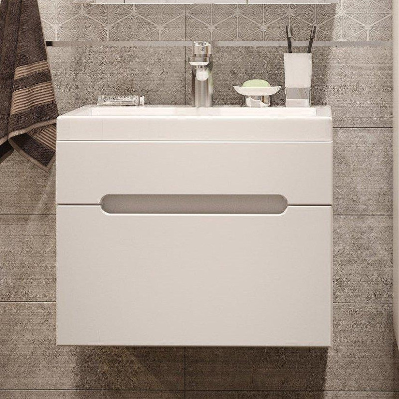 Тумба под раковину DIWO Коломна 60 KOL.T.60/P/W подвесная цвет Белый