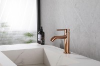 Смеситель для раковины Abber Wasser Kreis AF8110RG Розовое золото латунь