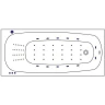 Акриловая ванна Whitecross Layla Slim 170x75 0122.170075.100.NANO.CR с гидромассажем