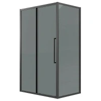 Душевой уголок Grossman Cosmo 110x100 120.K33.02.1110.21.10 профиль Черный матовый стекло тонированное