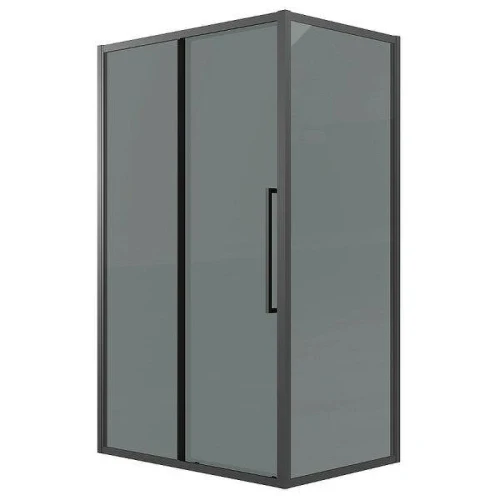 Душевой уголок Grossman Cosmo 110x100 120.K33.02.1110.21.10 профиль Черный матовый стекло тонированное