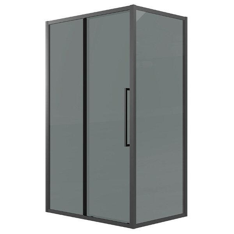 Душевой уголок Grossman Cosmo 110x100 120.K33.02.1110.21.10 профиль Черный матовый стекло тонированное