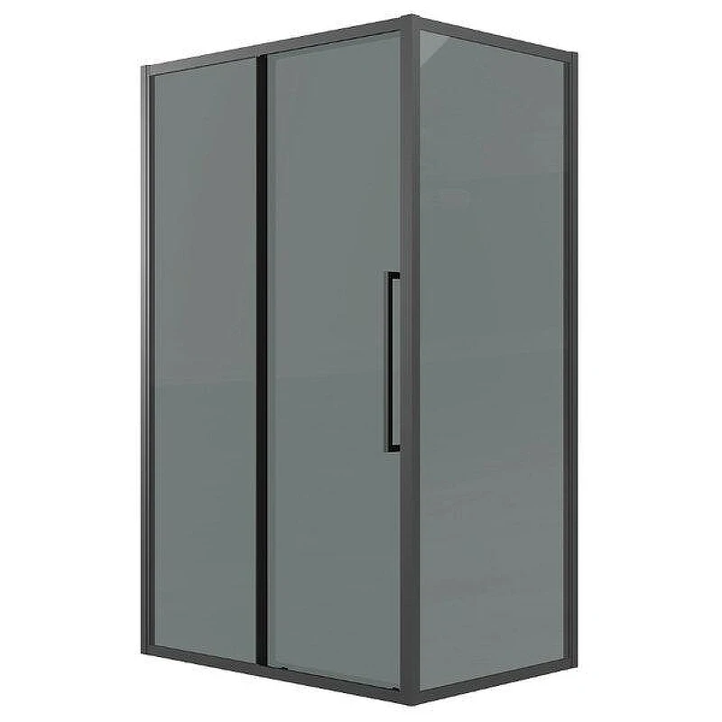 Душевой уголок Grossman Cosmo 110x100 120.K33.02.1110.21.10 профиль Черный матовый стекло тонированное