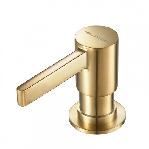 Дозатор для моющего средства Milacio Ultra MCU.933.GD цвет Золото брашированное