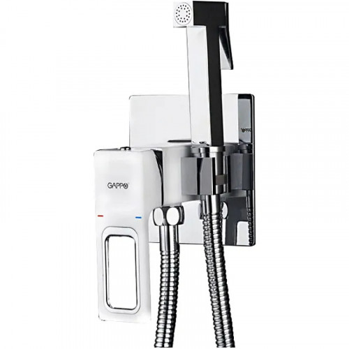 Гигиенический душ со смесителем Gappo G7217-8 Белый Хром латунь встраиваемый