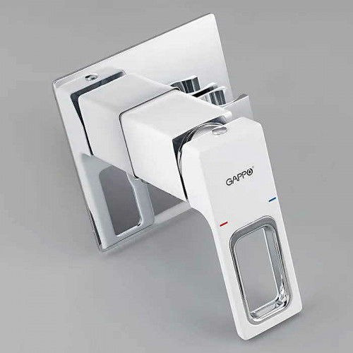 Гигиенический душ со смесителем Gappo G7217-8 Белый Хром латунь встраиваемый