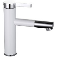Смеситель для раковины Frap H52 F1052-14 Белый Хром латунь