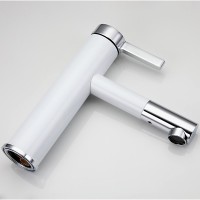 Смеситель для раковины Frap H52 F1052-14 Белый Хром латунь