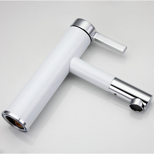 Смеситель для раковины Frap H52 F1052-14 Белый Хром латунь