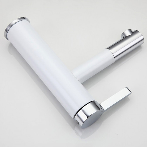 Смеситель для раковины Frap H52 F1052-14 Белый Хром латунь