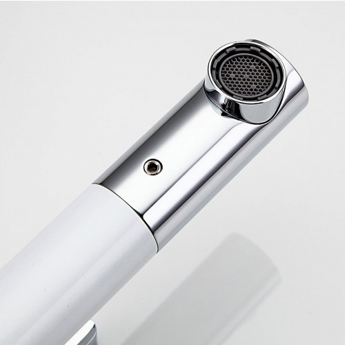 Смеситель для раковины Frap H52 F1052-14 Белый Хром латунь